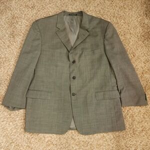 Andrew Fezza 48R Gray 3 Button Wool‎ Blazer